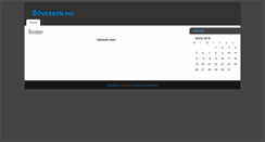 Desktop Screenshot of bovebben.hu